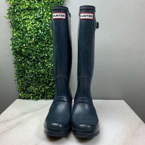 Hunter Shoes - Hunter Classic Tall Navy Boots